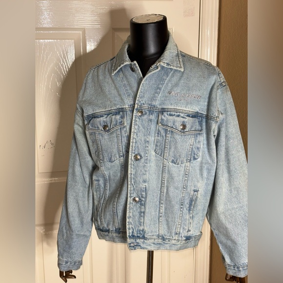 Walker Texas Ranger Chuck Norris Cast and Crew 96-97 Jacket Large Y2K Denim - Picture 3 of 10